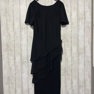 VINTAGE‎ 80's SIZE 12 VIRGO BLACK EVENING DRESS